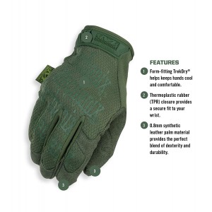 Перчатки Mechanix Tactical Original Olive Drab | цвет зеленый | (MG-60)